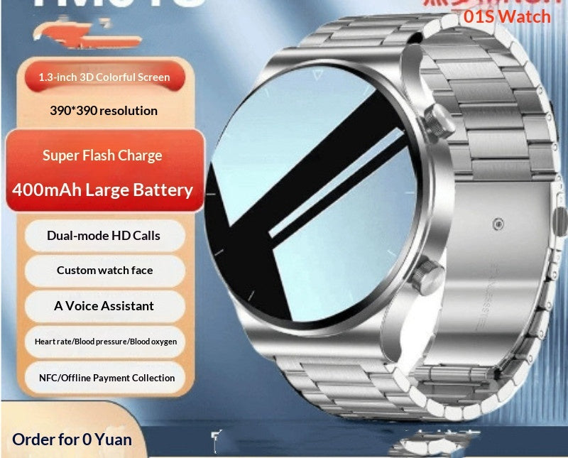 Smartwatch With Bluetooth Calling Fitness Tracking Step Counting And Health Monitoring